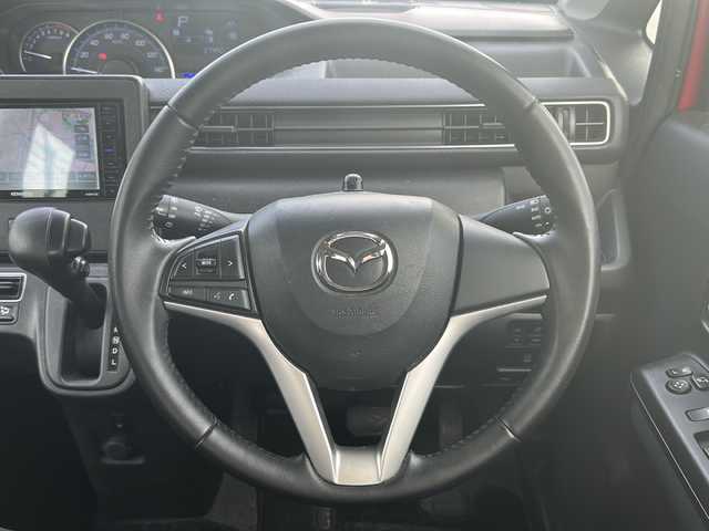 マツダ フレア ハイブリッド XS 愛知県 2018(平30)年 3.8万km 赤 /禁煙車//社外ナビ・フルセグTV//バックカメラ//ETC//デュアルカメラブレーキサポート//車線逸脱警報//横滑り防止装置//HUD//電動格納ミラーウインカー//LEDオートライト//プッシュスタート//純正１４インチアルミ//アイドリングストップ//純正フロアマット//新車保証書/取扱説明書//スペアキー