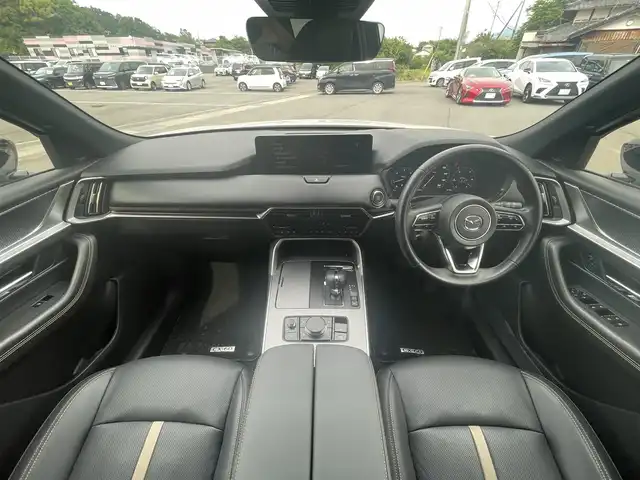 マツダ ＣＸ－６０ XD HV エクスクルーシブスポーツ 愛媛県 2023(令5)年 1.3万km ロジウムホワイトプレミアムメタリック 純正ナビ(AM/FM/スマホ連携/BT/フルセグTV)/全周囲カメラ　/BOSEサウンド　/レーダークルーズコントロール　/置くだけ充電　/全席シートヒーター　/D/N席パワーシート　/D/N席シートベンチレーション　/電動リアゲート　/パドルシフト　/ステアリングヒーター/ステアリングスイッチ/ブラインドスポットモニター/ETC/トノカバー/社外ヒッチメンバー積込/現状サマー(純正AW)(235/50/R20)
