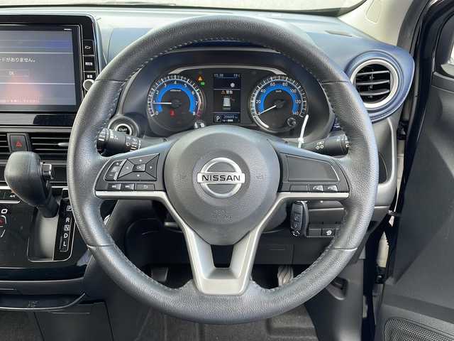 日産 デイズ ハイウェイスターG ターボ 山口県 2021(令3)年 2.1万km ブラック 9インチ純正SDナビ【MM320D-L】/DVD再生機能有/フルセグテレビ/アラウンドビューモニター/Bluetooth/ETC2.0/ディスプレイ付自動防眩式ルームミラー/パーキングアシスト/車線逸脱警報/車線逸脱防止支援システム/踏み間違い衝突防止アシスト/前方衝突予測警報/ふらつき警報/ドライブレコーダー/LEDヘッドランプ/LEDフォグランプ/オートライト/USB電源ソケット/スマートキー/プッシュアップスタート/15インチ純正アルミホイール