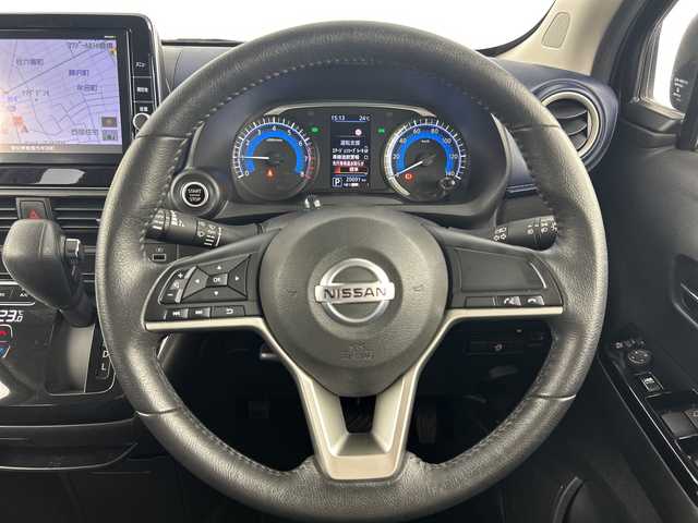 日産 デイズ ハイウェイスターG ターボ 愛知県 2021(令3)年 2.1万km ブラック 9インチ純正SDナビ【MM320D-L】/DVD再生機能有/フルセグテレビ/アラウンドビューモニター/Bluetooth/ETC2.0/ディスプレイ付自動防眩式ルームミラー/パーキングアシスト/車線逸脱警報/車線逸脱防止支援システム/踏み間違い衝突防止アシスト/前方衝突予測警報/ふらつき警報/ドライブレコーダー/LEDヘッドランプ/LEDフォグランプ/オートライト/USB電源ソケット/スマートキー/プッシュアップスタート/15インチ純正アルミホイール