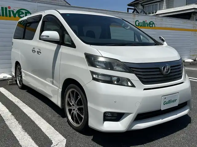 トヨタ ヴェルファイア 2．4Z プラチナセレクション 埼玉県 2009(平21)年 5.5万km ホワイトパールクリスタルシャイン /HDDナビ/フルセグテレビ/バックカメラ/フリップダウンモニター/ドアバイザー/プッシュスタート/両側パワースライドドア/ETC/ABS/WAC/PS/PW/