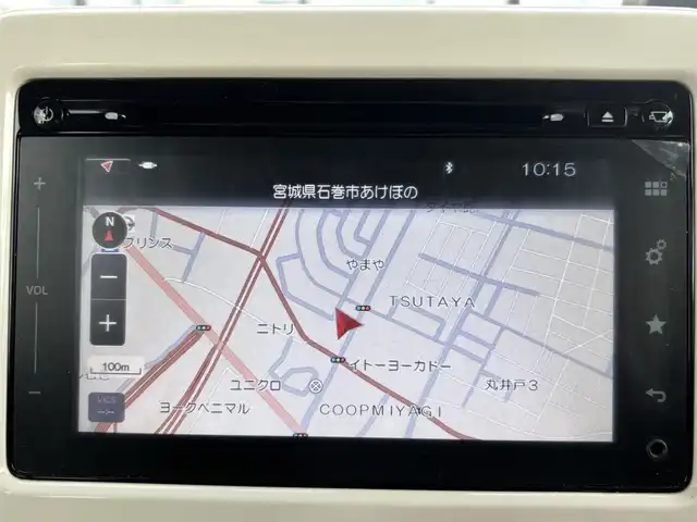 スズキ ラパン X 宮城県 2016(平28)年 4.9万km ベージュⅡ 登録時走行距離48592km/純正ナビ/CD・DVD・Bluetooth・フルセグTV/ワンオーナー/レーダーブレーキ/アラウンドビューモニター/プッシュスタート/スマートキー/シートヒーター/アイドリングストップ/横滑り防止装置/LEDヘッドライト/オートライト/ステアリングリモコン/後席ISOFIX