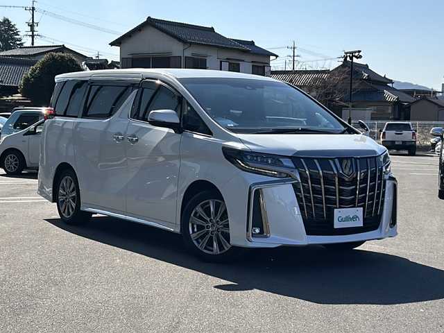 トヨタ アルファード S タイプゴールドⅡ 岐阜県 2021(令3)年 2.1万km パール ワンオーナー/純正ナビ/フルセグTV/バックカメラ/ビルトインETC/両側パワースライドドア/パワーバックドア/ハーフレザーシート/LEDライト/フォグランプ