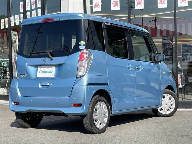 日産 デイズ ルークス X 兵庫県 2019(令1)年 1.8万km アイスブルー エマージェンシーブレーキ/車線逸脱警報/純正ナビ【MJ117D-W】/　CD/Bluetooth/フルセグTV/アラウンドビューモニター/ETC/左側パワースライドドア /クリアランスソナー /リア大型サーキュレーター/リアサンシェード/ISOFIX/フロアマット