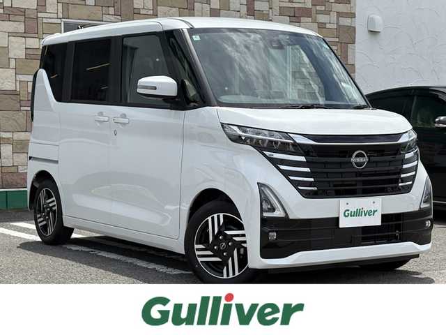 日産 ルークス ハイウェイスター X 徳島県 2024(令6)年 0.7万km ホワイトパール 純正8インチディスプレイオーディオ/全方位カメラ/レーンキープアシスト/衝突被害軽減ブレーキ/横滑り防止装置/オートマチックハイビーム/純正14インチアルミホイール/片側パワースライドドア/前後コーナーセンサー/フロアマット/プッシュスタート/スマートキー