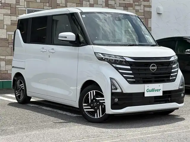 日産 ルークス ハイウェイスター X 徳島県 2024(令6)年 0.7万km ホワイトパール 純正8インチディスプレイオーディオ/全方位カメラ/レーンキープアシスト/衝突被害軽減ブレーキ/横滑り防止装置/オートマチックハイビーム/純正14インチアルミホイール/片側パワースライドドア/前後コーナーセンサー/フロアマット/プッシュスタート/スマートキー