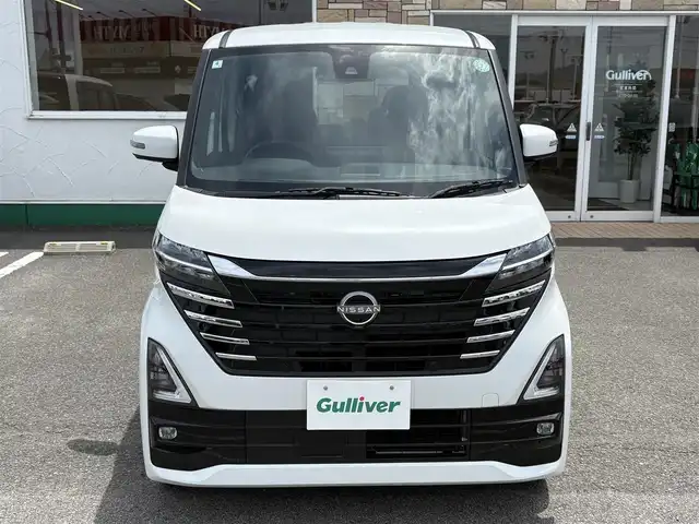 日産 ルークス ハイウェイスター X 徳島県 2024(令6)年 0.7万km ホワイトパール 純正8インチディスプレイオーディオ/全方位カメラ/レーンキープアシスト/衝突被害軽減ブレーキ/横滑り防止装置/オートマチックハイビーム/純正14インチアルミホイール/片側パワースライドドア/前後コーナーセンサー/フロアマット/プッシュスタート/スマートキー