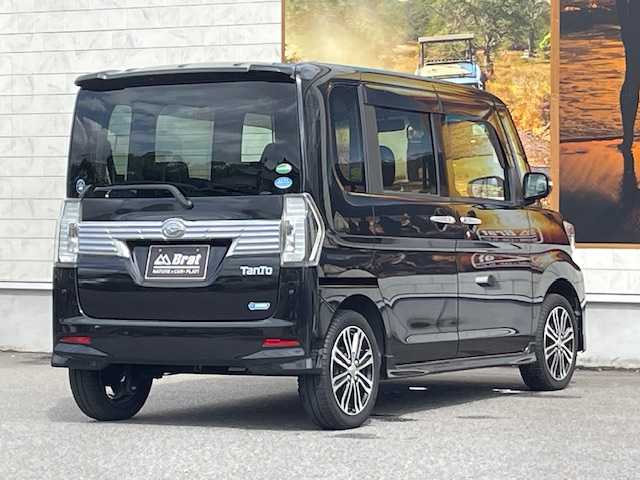 ダイハツ タント カスタム RS トップED SAⅡ 愛知県 2016(平28)年 5.7万km ブラックマイカメタリック スマートアシスト2/社外メモリナビ(CN-R330WD)/・フルセグ/DVD/CD/BT/バックカメラ/ETC/両側パワースライドドア/ハーフレザーシート/純正15インチAW/LEDヘッドライト
