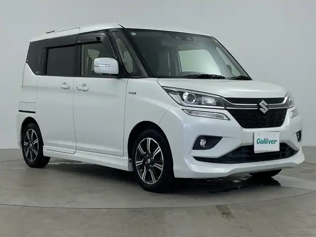 スズキ ソリオ バンディット HV MV 鹿児島県 2020(令2)年 3.7万km ピュアホワイトP ワンオーナー/純正SDナビ/(AM/FM/CD/DVD/SD/BT)/フルセグテレビ/全方位カメラ/両側パワースライドドア/前後ドライブレコーダー/デュアルカメラブレーキサポート/アダプティブクルーズコントロール/リアセンサー/ステアリングリモコン/パドルシフト/スマートキー/シートバックテーブル/保証書・取扱説明書