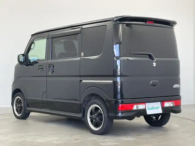 スズキ エブリィ ワゴン PZターボ 新潟県 2018(平30)年 6.3万km ブルーイッシュブラックパール3 4WD/衝突軽減ブレーキ/パワースライドドア/純正ディーラーOPナビ/バックカメラ/フルセグTV/Bluetooth/DVD再生機能/シートヒーター/14インチ社外AW/フロアマット/ETC/LEDヘッドライト/ステアリングスイッチ/純正AW付きスタッドレスタイヤ積込み