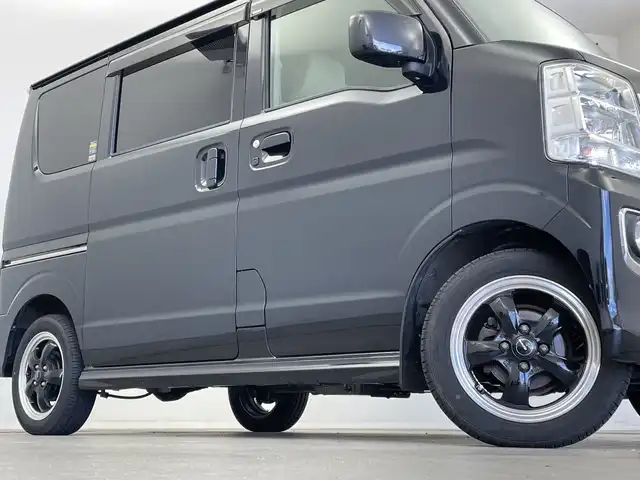スズキ エブリィ ワゴン PZターボ 新潟県 2018(平30)年 6.3万km ブルーイッシュブラックパール3 4WD/衝突軽減ブレーキ/パワースライドドア/純正ディーラーOPナビ/バックカメラ/フルセグTV/Bluetooth/DVD再生機能/シートヒーター/14インチ社外AW/フロアマット/ETC/LEDヘッドライト/ステアリングスイッチ/純正AW付きスタッドレスタイヤ積込み
