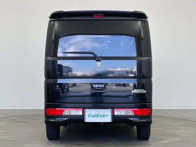 スズキ エブリィ ワゴン PZターボ 新潟県 2018(平30)年 6.3万km ブルーイッシュブラックパール3 4WD/衝突軽減ブレーキ/パワースライドドア/純正ディーラーOPナビ/バックカメラ/フルセグTV/Bluetooth/DVD再生機能/シートヒーター/14インチ社外AW/フロアマット/ETC/LEDヘッドライト/ステアリングスイッチ/純正AW付きスタッドレスタイヤ積込み