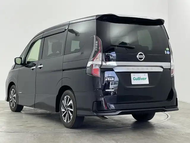 日産 セレナ ハイウェイスター V 群馬県 2021(令3)年 3.6万km ダイヤモンドブラック 純正１０インチナビ/純正１１インチ後席モニター/プロパイロット/アラウンドビューモニター/シートヒーター/オートマチックハイビーム/コーナーセンサー/LEDヘッドライト/ドライブレコーダー/ETC/純正AW/社外フロアマット/３列シート/ウォークスルー/衝突被害軽減システム/両側パワースライドドア/デジタルインナーミラー/BSM/禁煙車