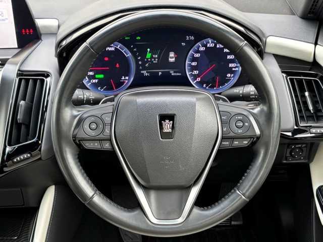 トヨタ クラウン ハイブリッド RS アドバンス 茨城県 2019(令1)年 9.1万km ホワイトパールクリスタルシャイン 純正メーカーナビ/パノラマビューモニター/デジタルインナーミラー/TRDエアロ/トヨタセーフティセンス/サンルーフ/ドライブレコーダー/ステアリングヒーター/シートヒーター/エアーシート/ホワイトレザーシート/スペアキー2本（カードキー有）/BSM/HUD/ETC2.0