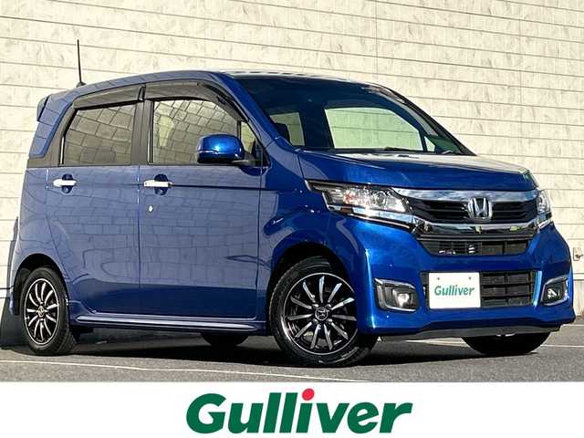 ホンダ Ｎ ＷＧＮ G Lパッケージ 茨城県 2016(平28)年 1万km ブリリアントスポーティブルーメタリック2トーン 登録時9270km/車検R9年6月/純正メモリナビ【VXM-164VFXi】/(地デジTV・CD・DVD・BT・ラジオ再生)/ハーフレザーシート/バックカメラ/クルーズコントロール/ETC/オートライト/LEDヘッドライト/純正14inアルミホイール/純正フロアマット/スマートキー/スペアキー/取扱説明書/保証書