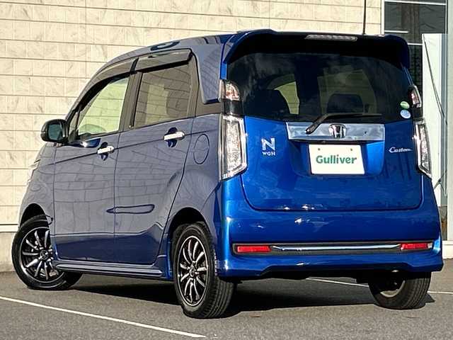 ホンダ Ｎ ＷＧＮ G Lパッケージ 茨城県 2016(平28)年 1万km ブリリアントスポーティブルーメタリック2トーン 登録時9270km/車検R9年6月/純正メモリナビ【VXM-164VFXi】/(地デジTV・CD・DVD・BT・ラジオ再生)/ハーフレザーシート/バックカメラ/クルーズコントロール/ETC/オートライト/LEDヘッドライト/純正14inアルミホイール/純正フロアマット/スマートキー/スペアキー/取扱説明書/保証書