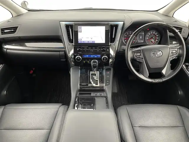 トヨタ アルファード S Cパッケージ 富山県 2022(令4)年 2.2万km ブラック 純正ナビ（AM/FM/BT/USB/フルセグ）/バックカメラ/サンルーフ/モデリスタエアロ/ETC/両側パワースライドドア/パワーバックドア/オートホールド付電子パーキング/レザーシート/D/N席パワーシート/D席メモリシート/シートヒーター/エアシート/衝突被害軽減システム/レーダークルーズコントロール/レーンキープアシスト/コーナーセンサー/横滑り防止装置/純正アルミホイール/純正フロアマット/オートLEDライト/シーケンシャルウィンカー/ハンドルヒーター/ウッドコンビステアリング/ステアリングスイッチ/スマートキー/スペアキー