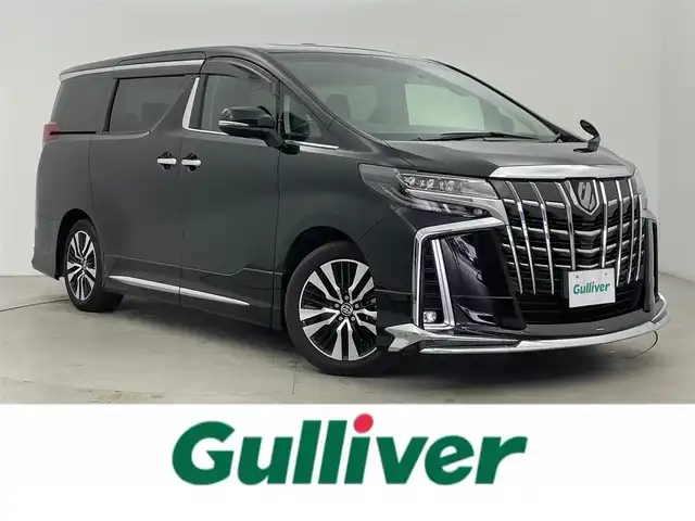 トヨタ アルファード S Cパッケージ 富山県 2022(令4)年 2.2万km ブラック 純正ナビ（AM/FM/BT/USB/フルセグ）/バックカメラ/サンルーフ/モデリスタエアロ/ETC/両側パワースライドドア/パワーバックドア/オートホールド付電子パーキング/レザーシート/D/N席パワーシート/D席メモリシート/シートヒーター/エアシート/衝突被害軽減システム/レーダークルーズコントロール/レーンキープアシスト/コーナーセンサー/横滑り防止装置/純正アルミホイール/純正フロアマット/オートLEDライト/シーケンシャルウィンカー/ハンドルヒーター/ウッドコンビステアリング/ステアリングスイッチ/スマートキー/スペアキー