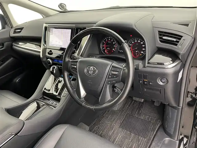 トヨタ アルファード S Cパッケージ 富山県 2022(令4)年 2.2万km ブラック 純正ナビ（AM/FM/BT/USB/フルセグ）/バックカメラ/サンルーフ/モデリスタエアロ/ETC/両側パワースライドドア/パワーバックドア/オートホールド付電子パーキング/レザーシート/D/N席パワーシート/D席メモリシート/シートヒーター/エアシート/衝突被害軽減システム/レーダークルーズコントロール/レーンキープアシスト/コーナーセンサー/横滑り防止装置/純正アルミホイール/純正フロアマット/オートLEDライト/シーケンシャルウィンカー/ハンドルヒーター/ウッドコンビステアリング/ステアリングスイッチ/スマートキー/スペアキー