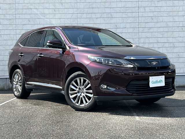 トヨタ ハリアー プレミアム アドバンスドP 富山県 2015(平27)年 6.2万km ブラキッシュレッドマイカ JBLサウンド/純正ナビ/フルセグTV/Bluetooth/全周囲カメラ/ドライブレコーダー（前後）/プリクラッシュセーフティ/クリアランスソナー/レーンキープアシスト/レーダークルーズコントロール/プッシュスタート/スマートキー/ハーフレザーシート/パワーシート/電動リアゲート/ウッドコンビ革巻きステアリング/LEDヘッドライト/オートライト/オートハイビーム/ETC