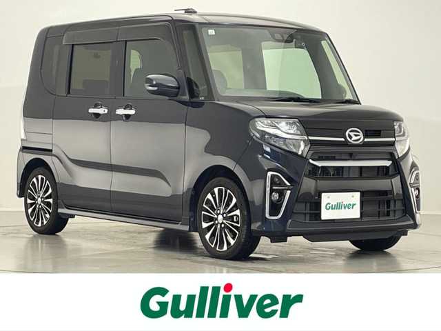 ダイハツ タント カスタム RS 滋賀県 2019(令1)年 5.2万km パールブラック 禁煙車/社外ナビ/CD/Bluetooth/ワンセグテレビ/バックカメラ/両側パワースライドドア/ETC/スマートアシスト/・衝突回避支援ブレーキ機能/・衝突警報機能/・車線逸脱警報機能/・ブレーキ制御付誤発進抑制機能/・先行車発進お知らせ機能/・アダプティブドライビングビーム/・コーナーセンサー/ハーフレザーシート/シートヒーター /LEDヘッドライト/フォグランプ/オートライト/プッシュスタート/スマートキー/純正フロアマット/電格ウィンカーミラー/ステアリングスイッチ