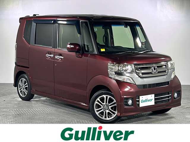 ホンダ Ｎ ＢＯＸ カスタム G Lパッケージ 沖縄県 2016(平28)年 4.9万km プレミアムディープロッソパール 県外仕入れ/禁煙車/片側パワースライドドア/純正ディスプレイオーディオ/（ワンセグTV/CD/USB）/ステアリングスィッチ/ビルドインETC/オートリトラミラー/アイドリングスイッチ/オートライト/前方ドライブレコーダー/スマートキー/横すべり防止装置/ドアバイザー/フロアマット