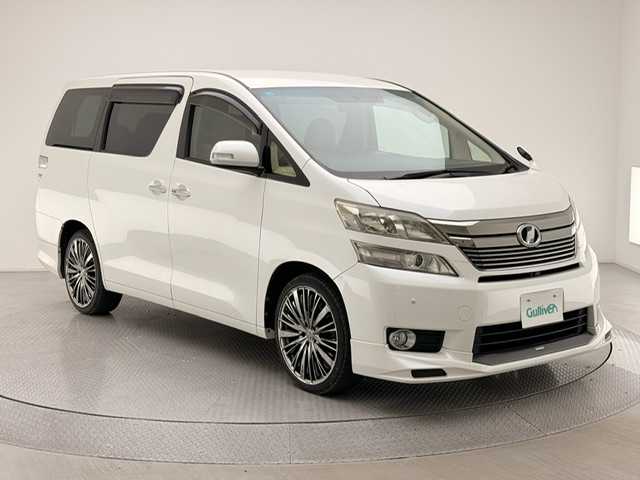 トヨタ ヴェルファイア 2．4X 大阪府 2012(平24)年 6万km ホワイトパールクリスタルシャイン 純正SDナビ/（CD、DVD、SD、BT）/フリップダウンモニター/両側パワースライドドア/フルセグTV/バックカメラ/電動格納ミラー/スマートキー/社外20インチアルミホイール/純正フロアマット/LEDヘッドライト