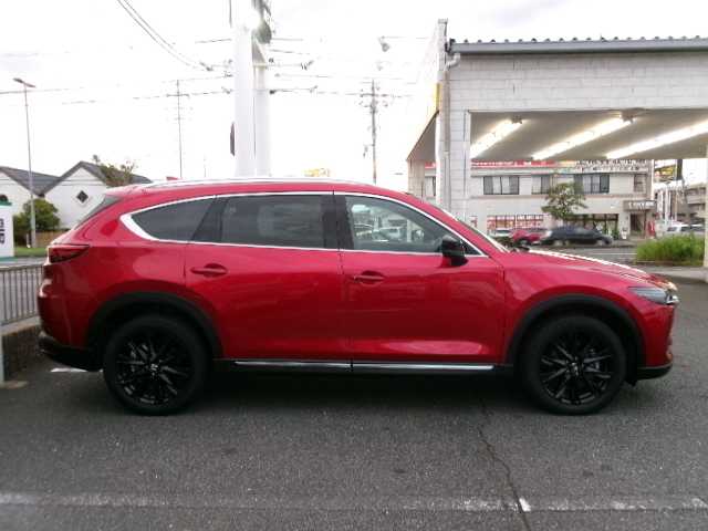マツダ ＣＸ－８ XD ブラックトーンエディション 岡山県 2020(令2)年 6.4万km ソウルレッドクリスタルM 【 i-ACTIVSENSE 】/ハイビーム・コントロールシステム/アダプティブ・LED・ヘッドライト/車線逸脱警報システム/ブラインド・スポット・モニタリング/交通標識認識システム/車間認知支援システム/ドライバー・アテンション・アラート/リア・クロス・トラフィック・アラート/マツダ・レーダー・クルーズ・コントロール/レーンキープ・アシスト・システム/アドバンスト・スマート・シティ・ブレーキ・サポート/AT誤発進抑制制御（前進）/スマート・シティ・ブレーキ・サポート（後退）/スマート・ブレーキ・サポート/360℃ビュー・モニター/フォワードセンシングカメラ/レーダーセンサー（フロント・リア）/超音波センサー（フロント・リア）/フロント・サイド・リアカメラ/ワンオーナー/純正SDナビ/フルセグテレビ/アルパインフリップダウンモニター/DVDプレーヤー/Bluetooth/USB/パワーシート（前席）/シートヒーター（前席）/ハーフレザーシート（1・2列目）/レザーシート（3列目）/パワーバックドア/アクティブ・ドライビング・ディスプレイ/オートライト/純正LEDライト/ETC/スマートキー2個