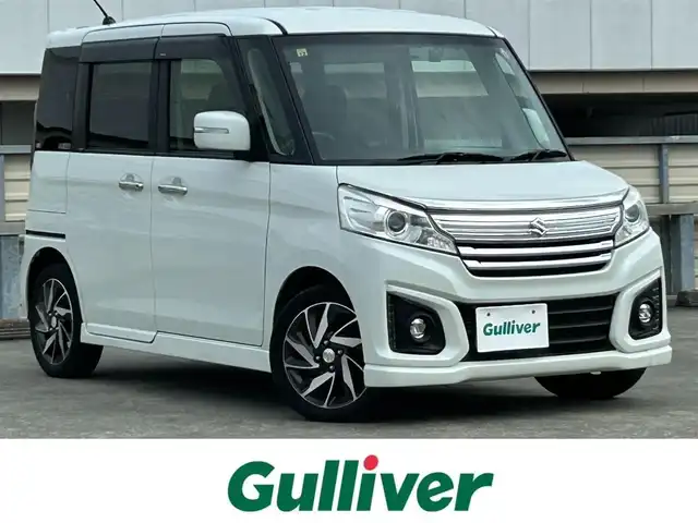 スズキ スペーシア カスタム XS ターボ 静岡県 2016(平28)年 4.1万km クリスタルホワイトP 純正8型ナビ/フルセグTV/Bluetooth/CD/DVD/ETC/シートヒーターD席/オートライト/ドラレコ/キセノンヘッドライト/エアバッグ/純正15AW