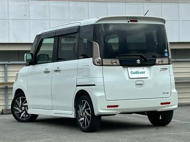 スズキ スペーシア カスタム XS ターボ 静岡県 2016(平28)年 4.1万km クリスタルホワイトP 純正8型ナビ/フルセグTV/Bluetooth/CD/DVD/ETC/シートヒーターD席/オートライト/ドラレコ/キセノンヘッドライト/エアバッグ/純正15AW