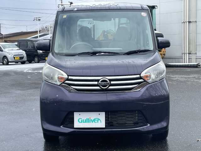 日産 デイズ ルークス X 青森県 2014(平26)年 7.4万km プレミアムパープルP 4WD/カーオーディオ/(AM/FM/AUX/CD)/片側パワースライドドア/チップアップシート/シートーヒーター（運転席）/純正フロアマット/ハロゲンライト/ドアバイザー/エアバッグダブル/パワーウィンドウ/パワーステアリング/スマートキー×1/取扱説明書/保証書