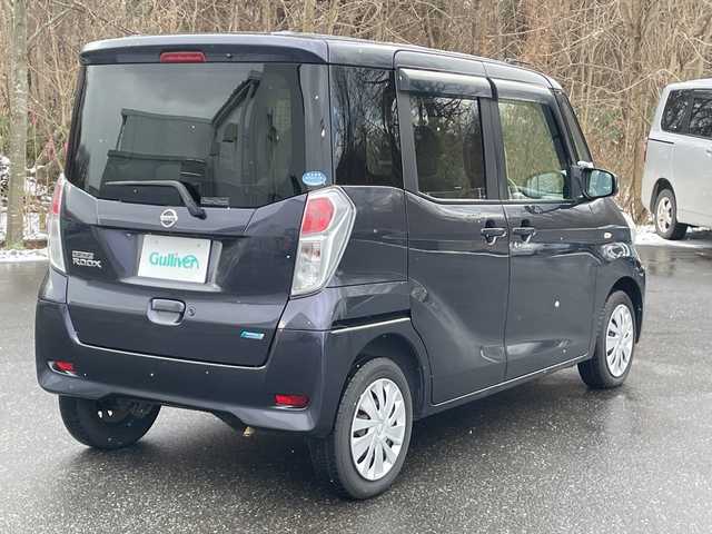 日産 デイズ ルークス X 青森県 2014(平26)年 7.4万km プレミアムパープルP 4WD/カーオーディオ/(AM/FM/AUX/CD)/片側パワースライドドア/チップアップシート/シートーヒーター（運転席）/純正フロアマット/ハロゲンライト/ドアバイザー/エアバッグダブル/パワーウィンドウ/パワーステアリング/スマートキー×1/取扱説明書/保証書