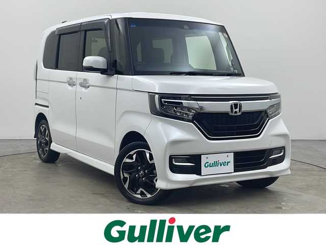 ホンダ Ｎ ＢＯＸ カスタム G L ターボ ホンダセンシング 秋田県 2019(平31)年 6.2万km プラチナホワイトパール 純正ナビ　VXM-194　/・ＣＤ、ＤＶＤ、ＳＤ/・ＢＴ/・ＵＳＢ/・ラジオ/両側パワースライドドア/前席シートヒーター/ナビ連動前後ドライブレコーダー/パドルシフト/電動格納ミラー/横滑り防止装置/車線逸脱警報装置/衝突軽減装置