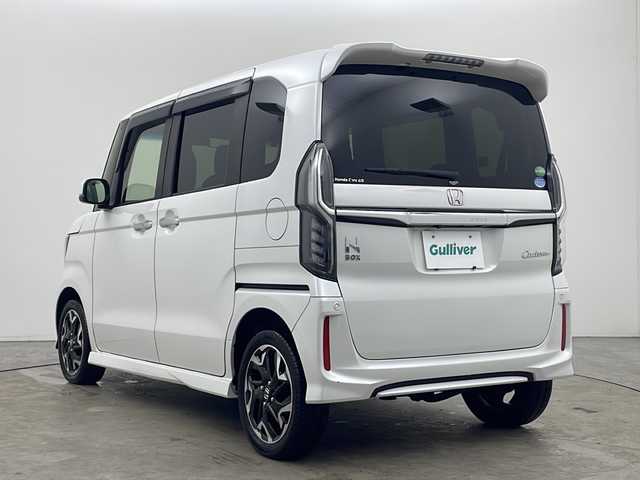 ホンダ Ｎ ＢＯＸ カスタム G L ターボ ホンダセンシング 秋田県 2019(平31)年 6.2万km プラチナホワイトパール 純正ナビ　VXM-194　/・ＣＤ、ＤＶＤ、ＳＤ/・ＢＴ/・ＵＳＢ/・ラジオ/両側パワースライドドア/前席シートヒーター/ナビ連動前後ドライブレコーダー/パドルシフト/電動格納ミラー/横滑り防止装置/車線逸脱警報装置/衝突軽減装置
