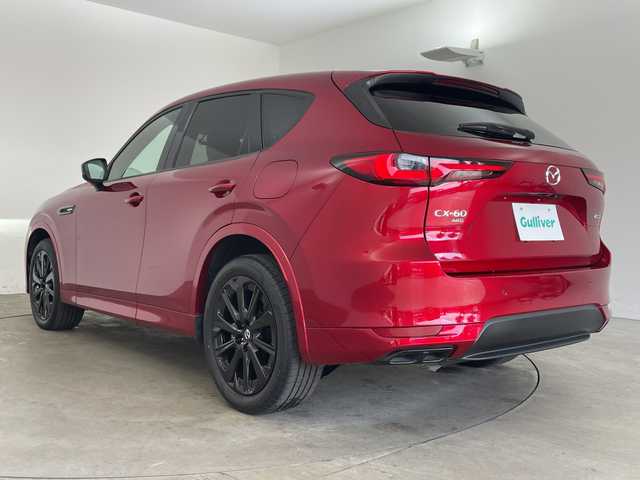 マツダ ＣＸ－６０ XD HV エクスクルーシブスポーツ 兵庫県 2022(令4)年 2.1万km ソウルレッドクリスタルM ・BOSEサウンドシステム/・i-ACTIVSENSE/・クルージング＆トラフィックサポート/・ステアリングアシスト/・車間制御/・交通標識認識システム/・速度標識警報/・前側方接近車両検知/・後側方接近車両検知/・ブラインドスポットモニター/・降車時警告/・ディスタンス＆スピードアラート/・レーンキープアシスト/・スマートブレーキサポート（前進後退時）/・左右接近物検知/・AT誤発進抑制制御（前進後退時）/・緊急時車線維持支援/・ロードキープアシスト/・ドライバー異常時対応システム/・オートマチックハイビーム/・純正12.3インチナビ＆TV＆BT＆HDMI＆Applecarplay/・全方位カメラ/・レザーシート/・前席パワーシート/・運転席メモリーシート/・前席シートベンチレーション/・全席シートヒーター/・純正前後ドライブレコーダー/・ステアリングヒーター/・純正20インチアルミホイール/・ステアリングスイッチ/・ハンズフリーパワーバックドア/・ビルトインETC/・AC100V電源/・アイドリングストップ/・横滑り防止装置