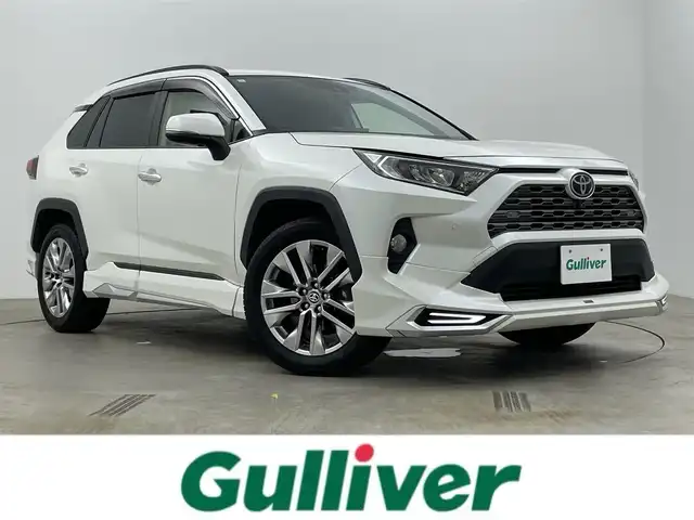 トヨタ ＲＡＶ４ G Zパッケージ 岡山県 2021(令3)年 2.8万km ホワイトパールクリスタルシャイン モデリスタエアロ/アラウンドビューモニター/レーダークルーズコントロール/合皮シート/ビルトインETC/LEDヘッドライト/オートハイビーム/フォグランプ/4WD/ダウンヒルアシスト/シートヒーター/ステアリングヒーター/デジタルインナーミラー/置くだけ充電/ドライブレコーダー/ブラインドスポットモニター/純正９インチナビ/（Bluetooth/フルセグTV/社外HDMI）/衝突軽減ブレーキシステム/USB接続/踏み間違い防止装置/コーナーセンサー