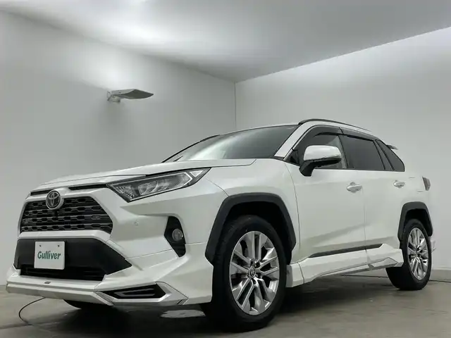 トヨタ ＲＡＶ４ G Zパッケージ 岡山県 2021(令3)年 2.8万km ホワイトパールクリスタルシャイン モデリスタエアロ/アラウンドビューモニター/レーダークルーズコントロール/合皮シート/ビルトインETC/LEDヘッドライト/オートハイビーム/フォグランプ/4WD/ダウンヒルアシスト/シートヒーター/ステアリングヒーター/デジタルインナーミラー/置くだけ充電/ドライブレコーダー/ブラインドスポットモニター/純正９インチナビ/（Bluetooth/フルセグTV/社外HDMI）/衝突軽減ブレーキシステム/USB接続/踏み間違い防止装置/コーナーセンサー