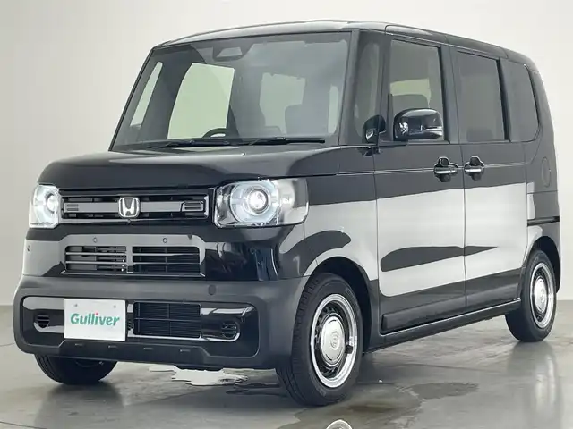 ホンダ Ｎ ＢＯＸ JOY ターボ 愛知県 2025(令7)年 0.1千km クリスタルブラックパール 届出済未使用車　ホンダセンシング　ホンダコネクトナビ装着パッケージ　両側電動スライドドア　シートヒーター　撥水ファブリックシート　誤発進抑制　衝突軽減　オートハイビーム　ＬＥＤヘッドライト　禁煙車