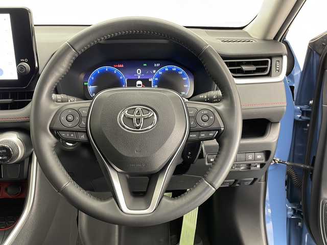 トヨタ ＲＡＶ４ アドベンチャー オフロードPKGⅡ 長野県 2023(令5)年 3.1万km 青Ⅱ ４WD/純正DA／ナビ／TV/Bluetooth Audio/USB接続/ステアリングスイッチ/パノラミックビューモニター/トヨタセーフティセンス/プリクラッシュセーフティ/レーダークルーズコントロール/レーンディパーチャーアラート /オートマチックハイビーム/革シート/D席パワーシート /前席シートヒーター /前席エアーシート/ステアリングヒーター/デジタルインナーミラー/スマートキーx2 /プッシュスタート/ETC2.0/純正18インチアルミ/LEDヘッドライト/オートライト/コーナーセンサー