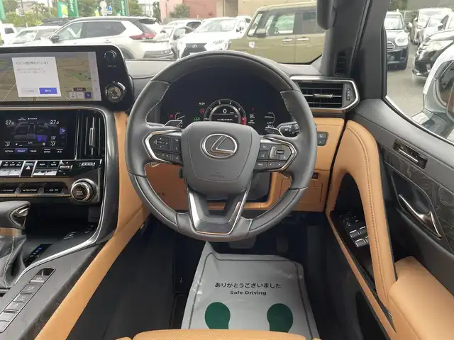 レクサス ＬＸ 600 神奈川県 2024(令6)年 0.2万km ソニッククォーツ １オーナー/サンルーフ/モデリスタエアロ/クールBOX/デジタルインナーミラー/ワイヤレススマホ充電/ヘーゼル本革シート/・前席パワーシート/・ヒーター＆ベンチレーター（1.2列目）/ステアリングヒーター/レクサスセーフティ＋/・プリクラッシュセーフティ/・レーントレーシングアシスト/・レーダークルーズコントロール/・アダプティブハイビーム/ビルトイン２．０ETC/前後ドライブレコーダー/純正フロアマット/イージークローザードア/スマートキーX2、カードキー/新車時手帳・取説