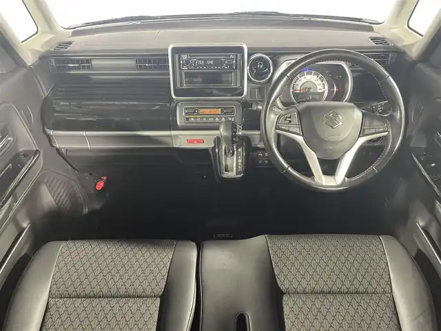 スズキ スペーシア カスタム HYBRID XS 沖縄県 2020(令2)年 4万km アフタヌーングリーン 禁煙車　/社外オーディオ　/（ＢＴ　ＵＳＢ　ＡＵＸ）/両側パワースライドドア　/コーナーセンサー　/レーンアシスト　/衝突軽減システム　/ハーフレザー　/シートヒーター　/純正アルミホイール　/ＬＥＤヘッドライト/オートライト/スマートキー/スペアキー