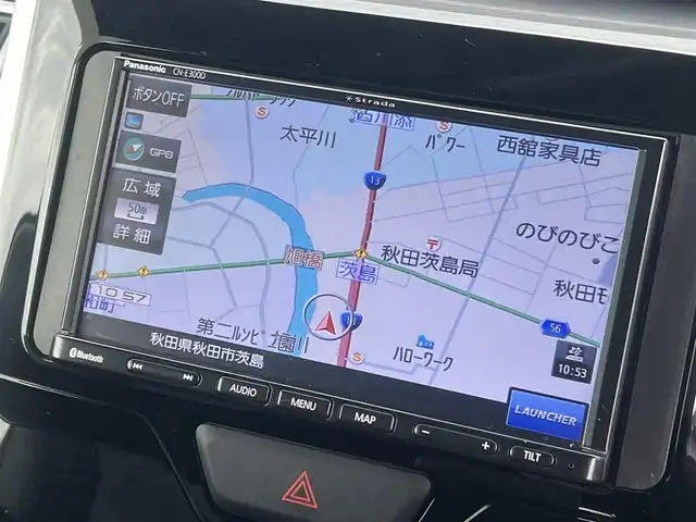 ダイハツ タント カスタム X 秋田県 2018(平30)年 6.6万km ブラックマイカメタリック ４WD/片側パワースライドドア/LEDヘッドライト/社外SDナビ（DVD再生不可能）/ワンセグ/バックカメラ/ダイハツ純正１４インチアルミ（夏タイヤ装着）/スマートキー/アイドリングストップ/プッシュスタート/運転席シートヒーター/ETC/ステアリングスイッチ/社外フロアマット/社外ドアバイザー/オートライト/オートエアコン/パワーステアリング/パワーウィンドウ/横滑り防止/盗難防止装置/寒冷地仕様/電動格納ウィンカーミラー/保証書/取扱説明書/記録簿/スペアキー×１