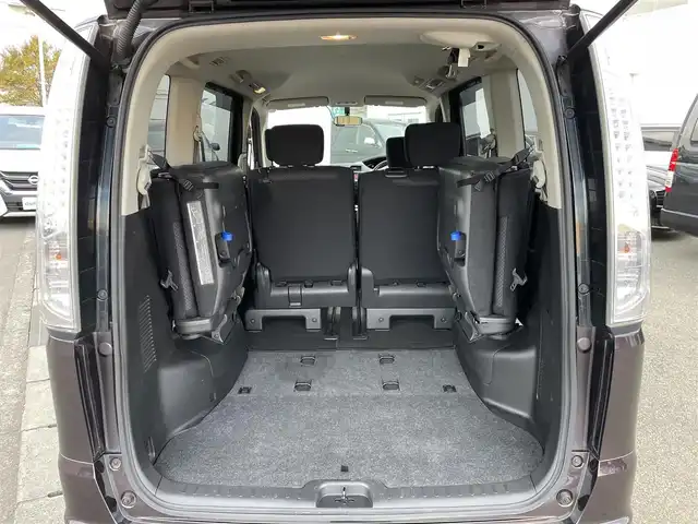 日産 セレナ ハイウェイスター Sハイブリッド 東京都 2013(平25)年 4.9万km オーロラモーヴ 純正ナビ（MM112-W）/CD/AM/FM/SD/iPod/TV/AUX/バックカメラ/左側パワースライドドア/クルーズコントロール/前後ドライブレコーダー（WHSR-510)/純正16インチAW/プッシュスタート/スマートキー