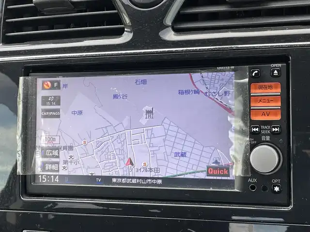 日産 セレナ ハイウェイスター Sハイブリッド 東京都 2013(平25)年 4.9万km オーロラモーヴ 純正ナビ（MM112-W）/CD/AM/FM/SD/iPod/TV/AUX/バックカメラ/左側パワースライドドア/クルーズコントロール/前後ドライブレコーダー（WHSR-510)/純正16インチAW/プッシュスタート/スマートキー