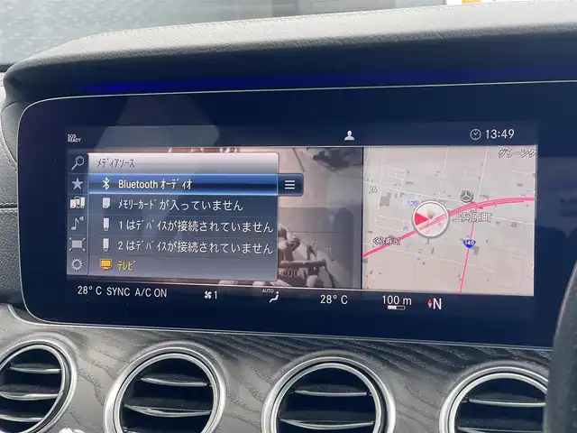 メルセデス・ベンツ Ｍ・ベンツ Ｅ２２０ｄ アバンギャルド AMGライン 山梨県 2019(令1)年 2.9万km オブシディアンブラック 後期　/レザーＥＸＣ　/ＳＲ　/黒革　/パヒュームＡ　/ＨＵＤ　/純正ＨＤＤナビ　/全周囲カメラ　/マルチアンビエントＬ　/フルセグ　/カープレイ　/ＡＣＣ　/ＬＫＡ　/ＢＳＡ　/パイロットＡ　/全席シートＨ　/Ｐトランク　/Ｐシート