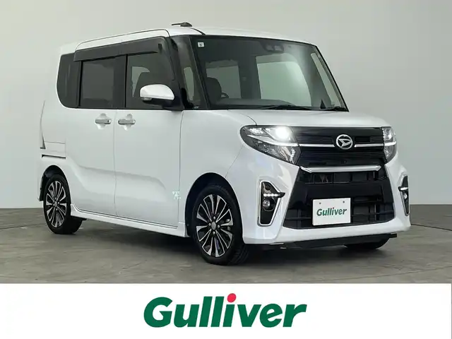 ダイハツ タント カスタム RS 大分県 2019(令1)年 5.4万km シャイニングホワイトパール 純正ナビ/CD/DVD /Bluetooth接続　/フルセグTV/アラウンドビューモニター/両側パワースライドドア/ドライブレコーダー/ETC/レーダークルーズコントロール/LEDヘッドライト/スマートキー
