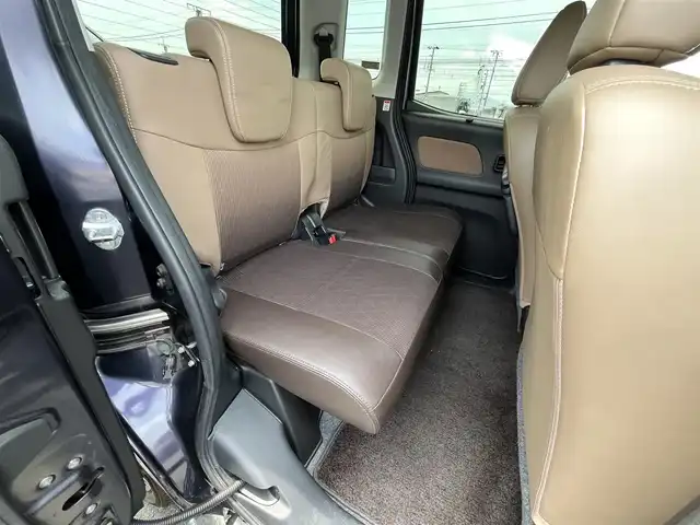 日産 デイズ ルークス HWS X Vセレクション 滋賀県 2017(平29)年 4.4万km プレミアムパープルP 禁煙車/純正ナビ/CD.DVD.Bluetooth.フルセグ/アラウンドビューモニター/衝突軽減ブレーキ/両側パワースライドドア/ハーフレザーシート/アイドリングストップ/オートライト/オートハイビーム/LEDヘッドライト/ステアリングスイッチ/ETC/前方ドライブレコーダー/テレビキャンセラー/スマートキー