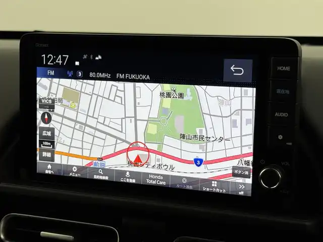 ホンダ フリード ハイブリット e:HEV クロスター 福岡県 2025(令7)年 0.1千km クリスタルブラックパール 登録済未使用車　/純正９型ナビ　/バックカメラ　/コーナーセンサー　/アダプティブクルコン　/衝突軽減ブレーキ　/レーンキープ　/アクセル踏み間違い防止　/ＢＳＭ　/両側電動スライドドア　/ハーフレザー　/シートヒーター　/ＬＥＤ