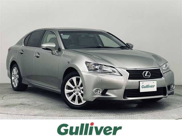 レクサス ＧＳ 350 Iパッケージ 道央・札幌 2015(平27)年 3.9万km ソニックチタニウム ・ワンオーナー/・４WD/・寒冷地仕様/・メーカーナビ/　CD/DVD/Blu-ray/SD/BT/フルセグ/・バックカメラ/・ステアリングスイッチ/・ビルトインETC/・前後ドライブレコーダー/・プリクラッシュセーフティ/・レーンキープアシスト/・レーダークルーズコントロール/・クリアランスソナー/・オートハイビーム/・BSM/・レザーシート/・前席パワーシート/・前席エア/シートヒーター/・電動リアトランク/・キセノンヘッドライト/・フォグライト/・ヘッドライトウォッシャー/・プッシュスタート/・スマートキー/・純正フロアマット/・ドアバイザー/・純正AW付スタッドレス積込/　225/50/R17
