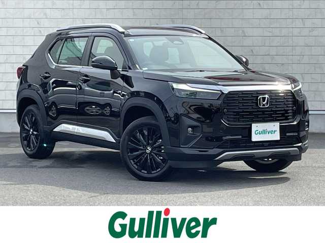 ホンダ ＷＲ－Ｖ Z+ ブラックスタイル 群馬県 2025(令7)年 0.1千km クリスタルブラックパール 登録済み未使用車/ホンダセンシング/・衝突軽減ブレーキ/・アダプティブクルーズコントロール/・車線維持支援/・踏み間違い衝突軽減システム/・パーキングセンサー/・先行車発進お知らせ/・標識認識/・オートハイビーム/純正9インチホンダコネクトナビ/　　Bluetooth/フルセグ/FM/AM/    AppleCarPlay/AndroidAuto/BLACKSTYLE/バックカメラ/ハーフレザーシート/オートLEDヘッドライト/フォグランプ/純正17AW/革巻きステアリング